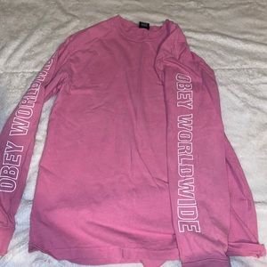 obey worldwide long sleeve tee